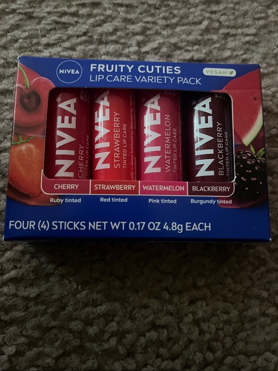 Nivea Other - NIVEA Fruity Cuties Lip Care Variety Pack - Blue Packaging